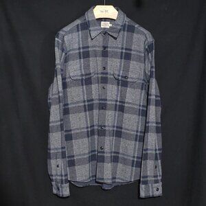 Faherty MXF2201-GSA Legend Sweater Shirt - Gray Seas Plaid - Sz M*